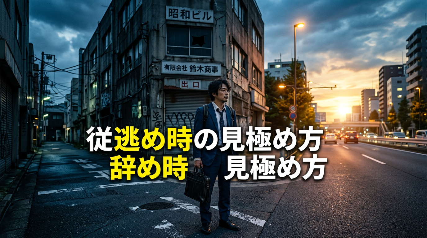 従業員が逃げる会社の特徴と辞め時の見極め方