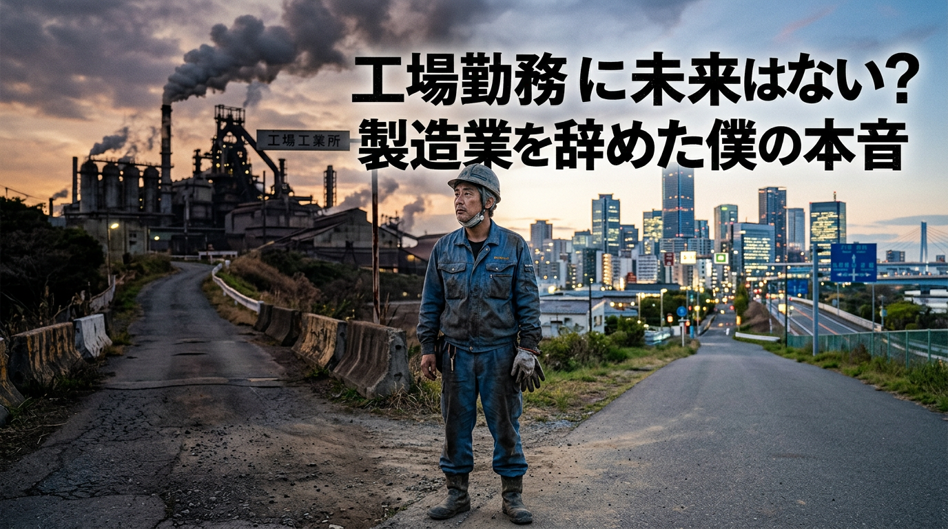 工場勤務に未来はない？製造業を辞めた僕の本音
