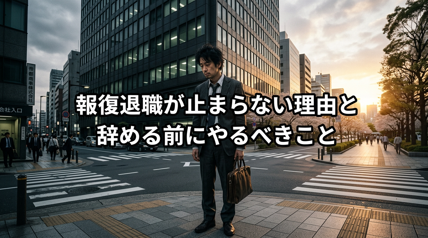 「報復退職」が止まらない理由と辞める前にやるべきこと
