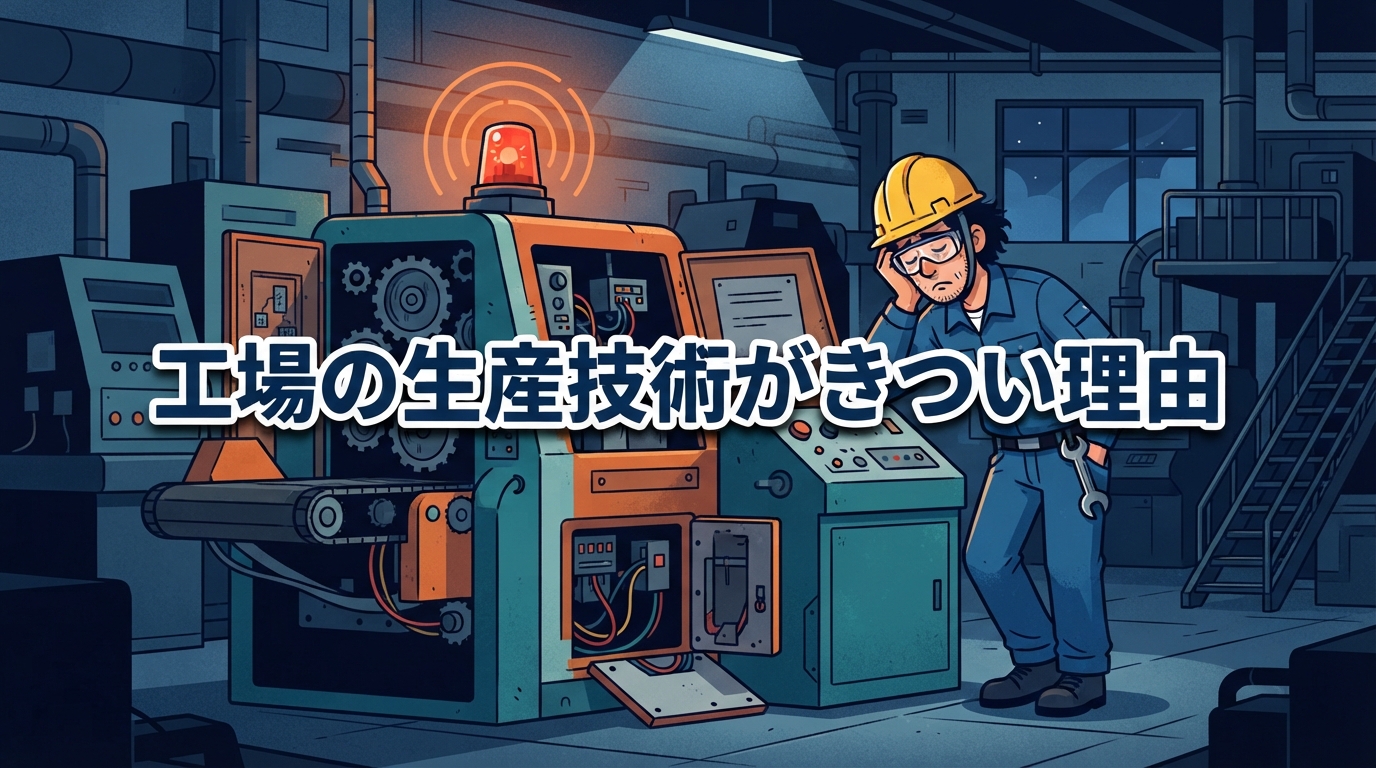 工場の生産技術がきつい理由｜1日の実態
