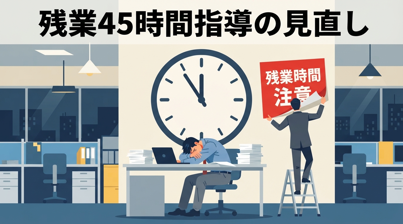 残業45時間の指導見直しで現場はどうなるか