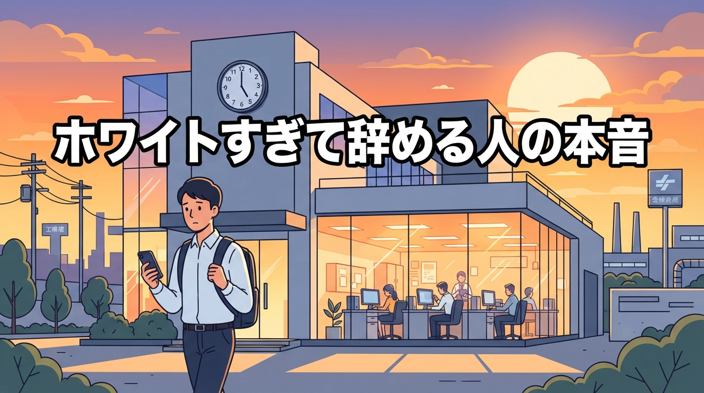 ホワイトすぎて辞める人の本音｜口コミ検証